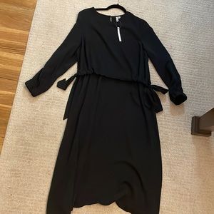 ASOS midi black dress. New with tags!